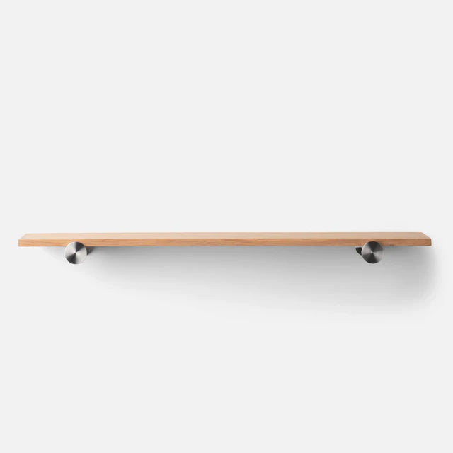 Oak + Stainless Steel Shelf