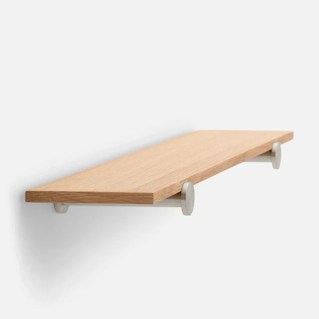 Oak + Stainless Steel Shelf