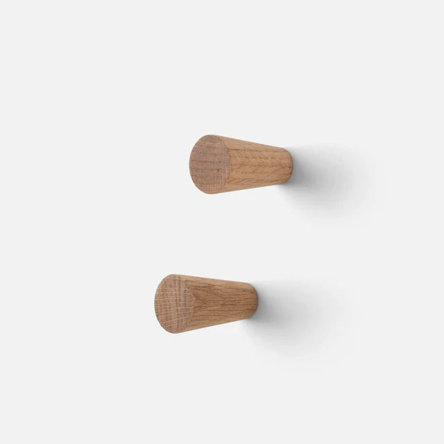 Oak Hooks, Set of 2
